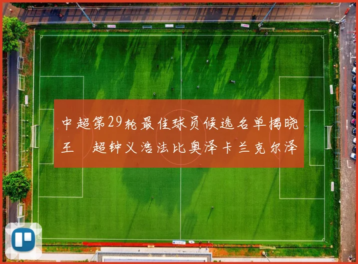 中超第29轮最佳球员候选名单揭晓王燊超钟义浩法比奥泽卡兰克尔泽齐聚争夺荣耀